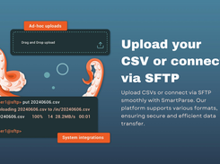 SmartParse - Upload your CSV or connect via SFTP