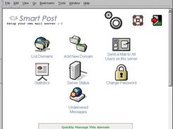 Server Administrator interface - control panel