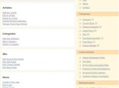 smartSite CMS Administration Index