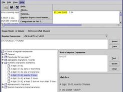 Assistent for assembling regular expressions