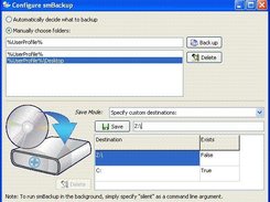 An optional configuration screen.
