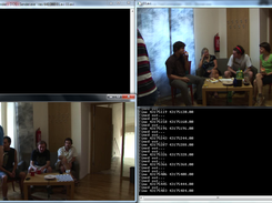 Sender - Shower example transferring two videos (with adjusted resolution)