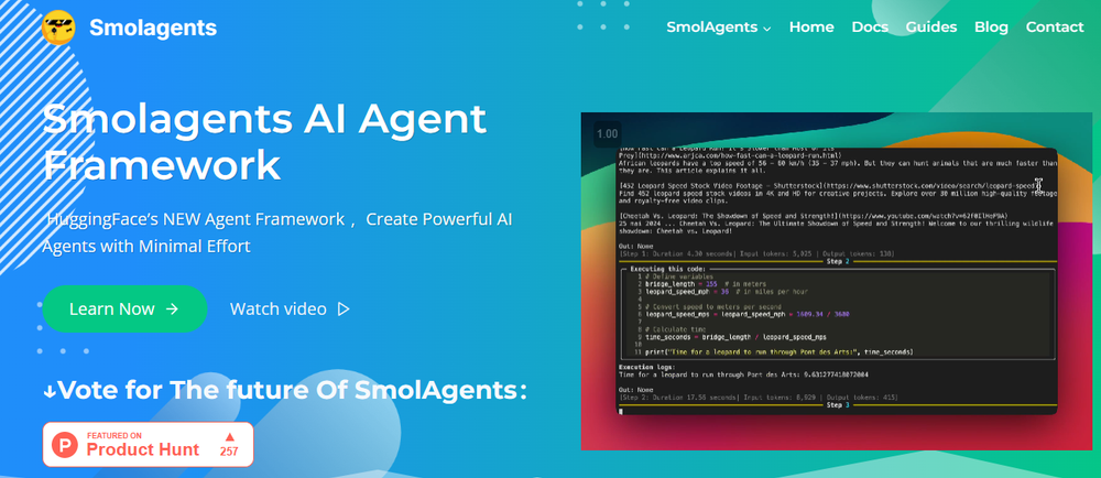 Smolagents Screenshot 1