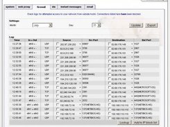 SmoothWall Express 3.0 - Firewall Log Viewer