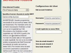 La finestra di configurazione del programma