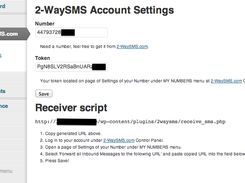 2-WaySMS Messenger for Wordpress Screenshot 1
