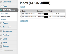 2-WaySMS Messenger for Wordpress Screenshot 2