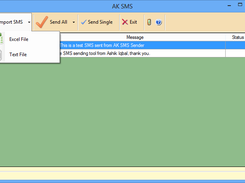 Import Bulk SMS from Excel and Text Files