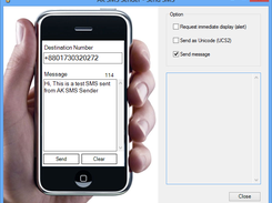 Send SMS Window