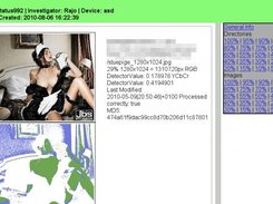 A small part of an example of the HTML Report created