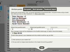 SnafflzGuestListApp-MultipleGuest