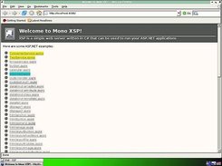 Mono XSP examples page running on SNAPPIX