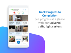 Track the progress of each task with our universal traffic light system