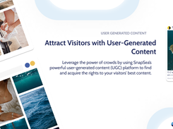 Leverage the power of crowds by using SnapSea’s powerful user-generated content (UGC) platform to find and acquire the rights to your visitors’ best content.