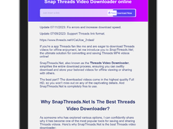 https://snapthreads.net threads video downloader on ipad