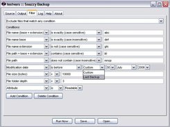 Filters Tab