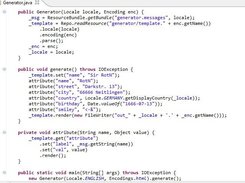 A simple programm for different templates