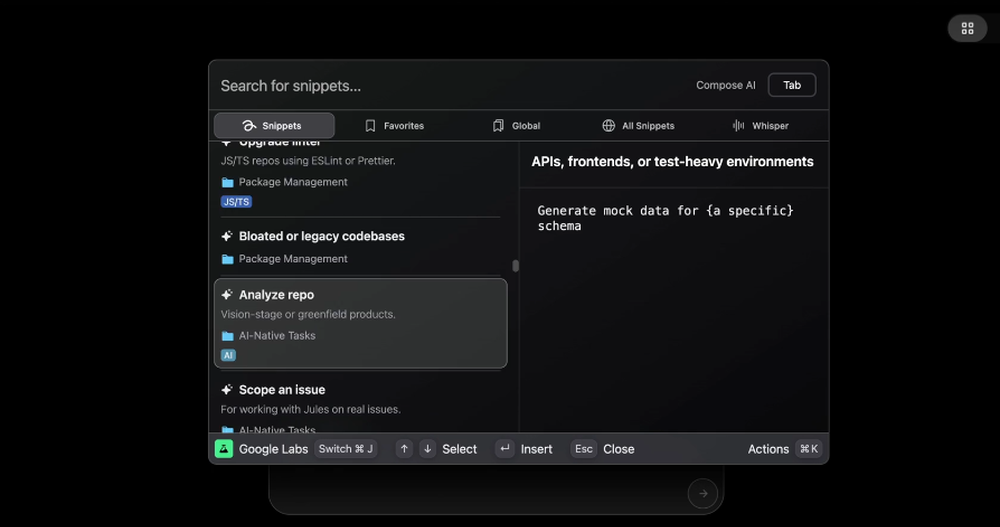 Snippets AI Screenshot 1
