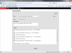Snippet form