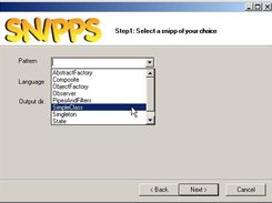 First step: Choose the code snippet you want to generate