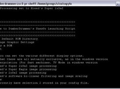 Switching the output image processing from selection 2.