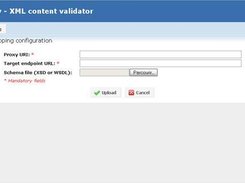 Upload page