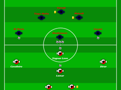 Fullpitch match report view Obliques stripes rendered image view