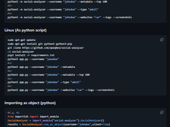 Social-Analyzer Screenshot 1