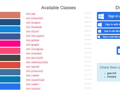 Social Buttons for Bootstrap Screenshot 1