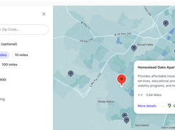 Determine the availability of different types of services in a specific location.