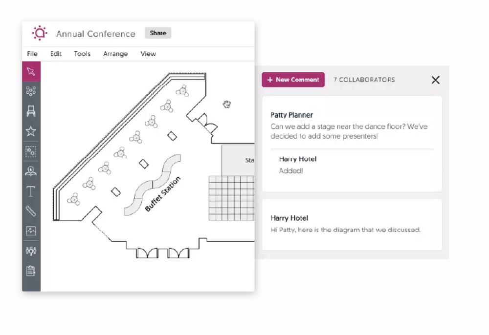 Cvent Event Diagramming Screenshot 1