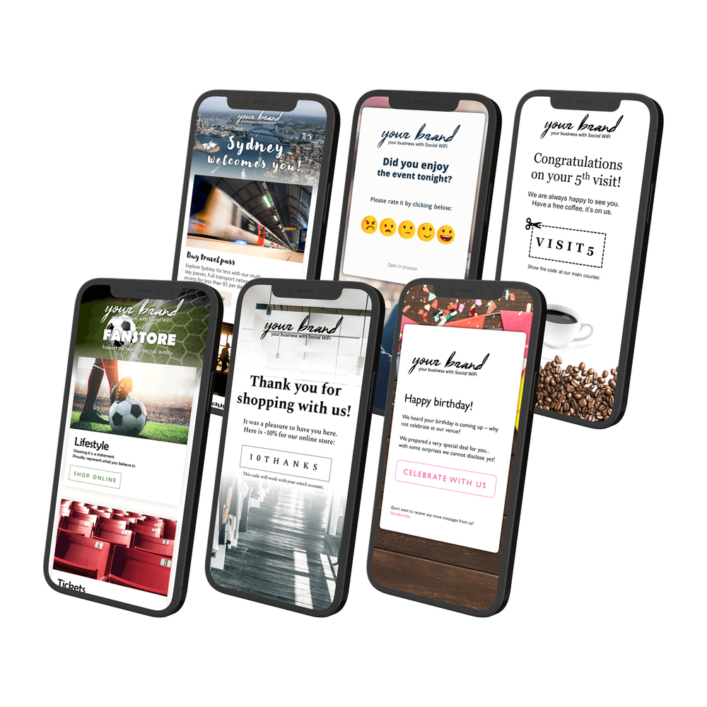 Social WiFi emails