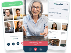 Whether you’re in the office or on location, Socialive’s mobile app makes it easy to record and broadcast video from anywhere