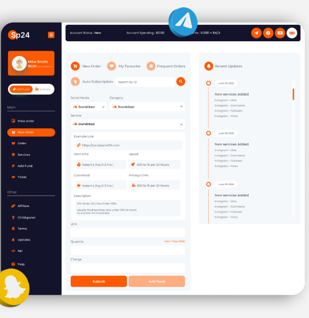 SocialPanel24 Screenshot 1