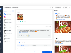 Create a Post - Create and schedule customized posts with different media options - Images, Videos, and GIFs to make your posts more interactive.
