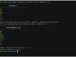 socialscan Screenshot 1