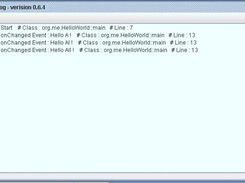 Sock4Log runing in Swing output mode