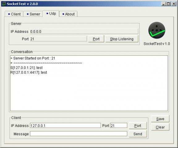 Sockettest Test My Socket Download Sourceforge Net