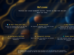 SocksMoney - Main Dashboard - Post-install (Logged out)