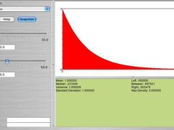 SOCR Exponential Distribution Screenshot