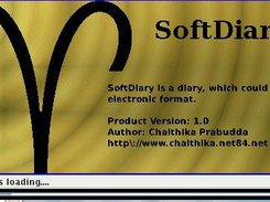 splash screen of SoftDiary