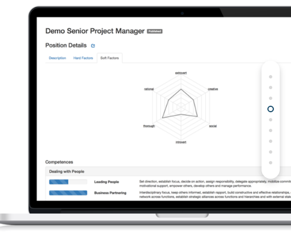 softfactors recruiting suite Screenshot 1