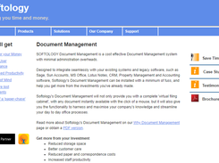 SOFTOLOGY Document Management Screenshot 1