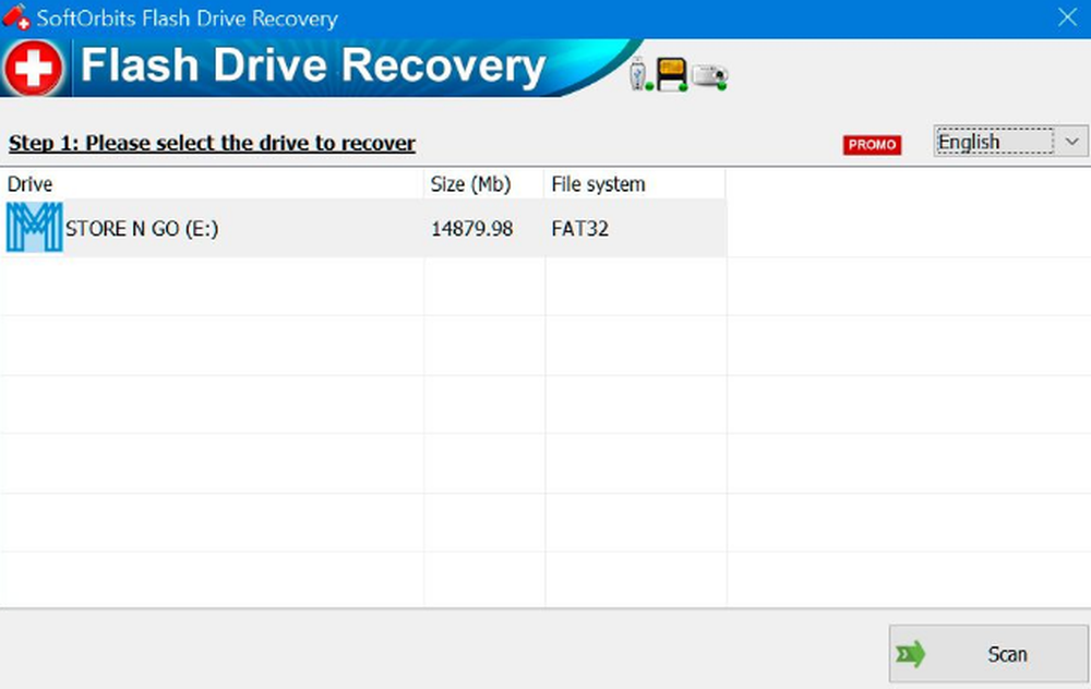 SoftOrbits Flash Drive Recovery Screenshot 1