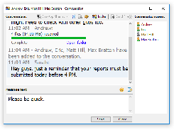 LAN messenger chat window