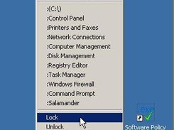 System-tray icon and control menu
