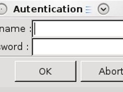 authentication dialog