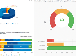 Reporting: SoGoSurvey’s customers rave about the versatility of its reports and variety of data analysis options. Reports are easy to run and offer many customization features so you can crunch a few numbers quickly or prepare for a polished presentation. 