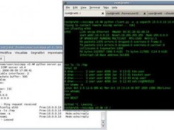 A session between two remote linux boxes.