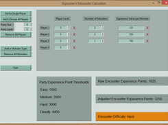Sojourner's Encounter Calculator Screenshot 1